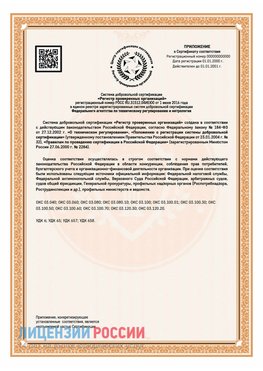 Приложение СТО 03.080.02033720.1-2020 (Образец) Купавна Сертификат СТО 03.080.02033720.1-2020
