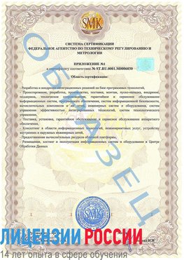 Образец сертификата соответствия (приложение) Купавна Сертификат ISO 27001